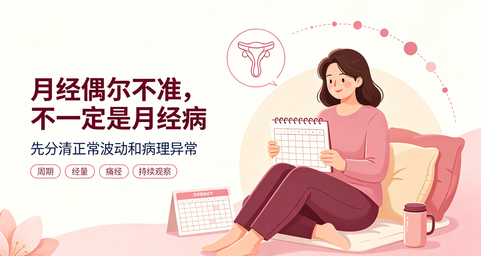 月经偶尔不准、量少痛经,就算月经病吗?很多女性都搞错了